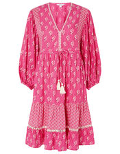 Daisy Print Dress in LENZING™ ECOVERO™, Pink (PINK), large
