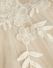 Sienna Crochet Lace Tulle Dress, Pink (PALE PINK), large