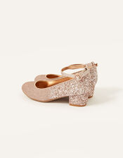 Ombre Glitter Heels, Gold (ROSE GOLD), large