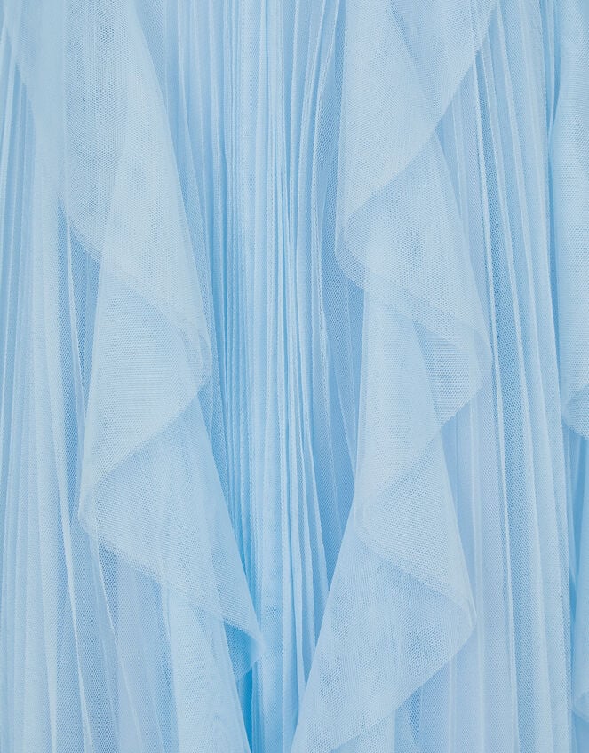 Scarla Sequin Ruffle Party Dress, Blue (PALE BLUE), large