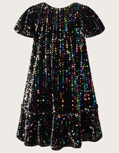 Rainbow Sequin Disco Dress, Multi (MULTI), large