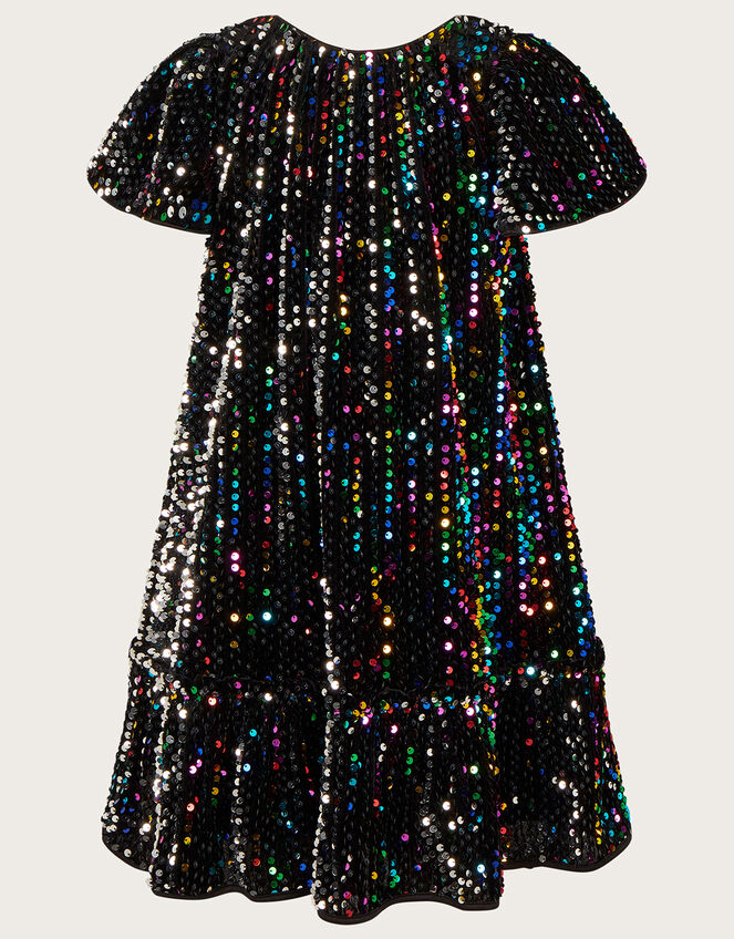 Rainbow Sequin Disco Dress, Multi (MULTI), large