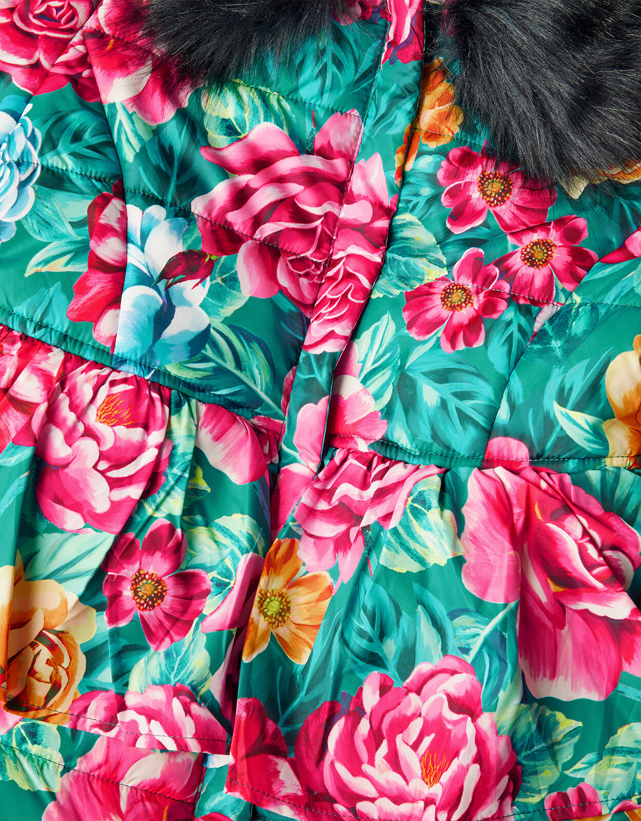 Girls floral winter coat on sale