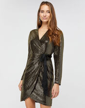 Trinity Sequin Tux Dress, Gold (GOLD), large