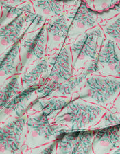 Christmas Tree Print Long Pyjamas Set, Green (GREEN), large