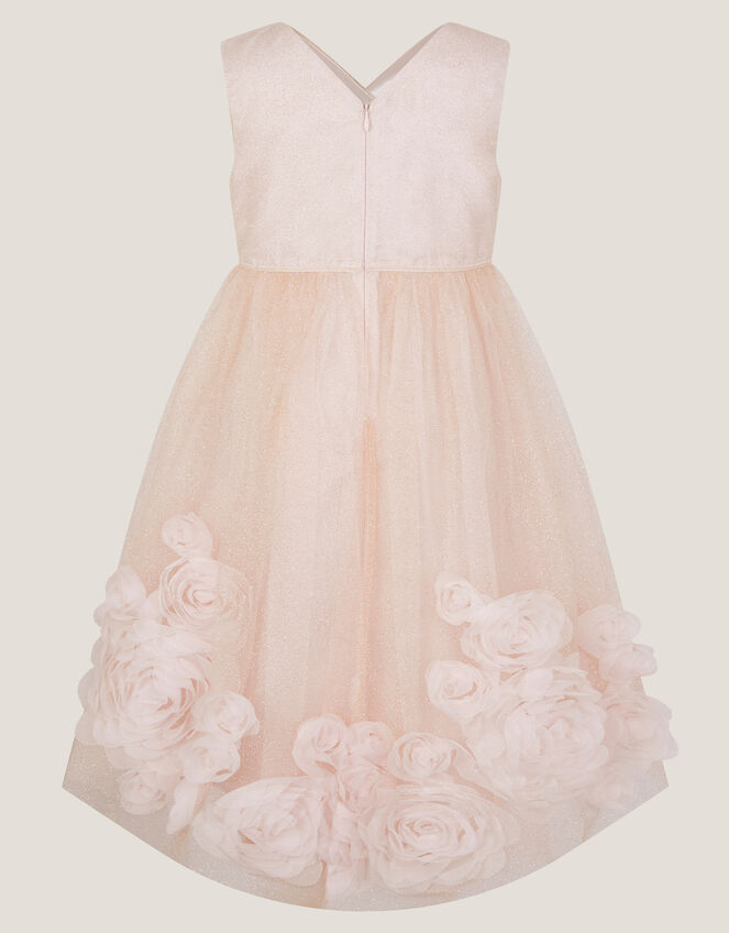 Glinda Appliqué Glitter Party Dress, Pink (PINK), large