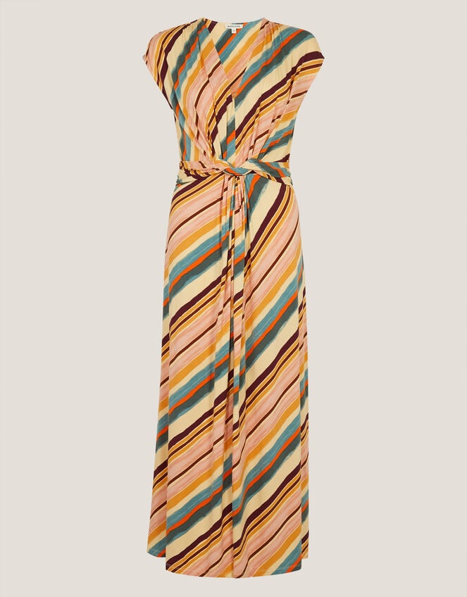 Tola Stripe Jersey Midi Dress, Pink (LIGHT PINK), large