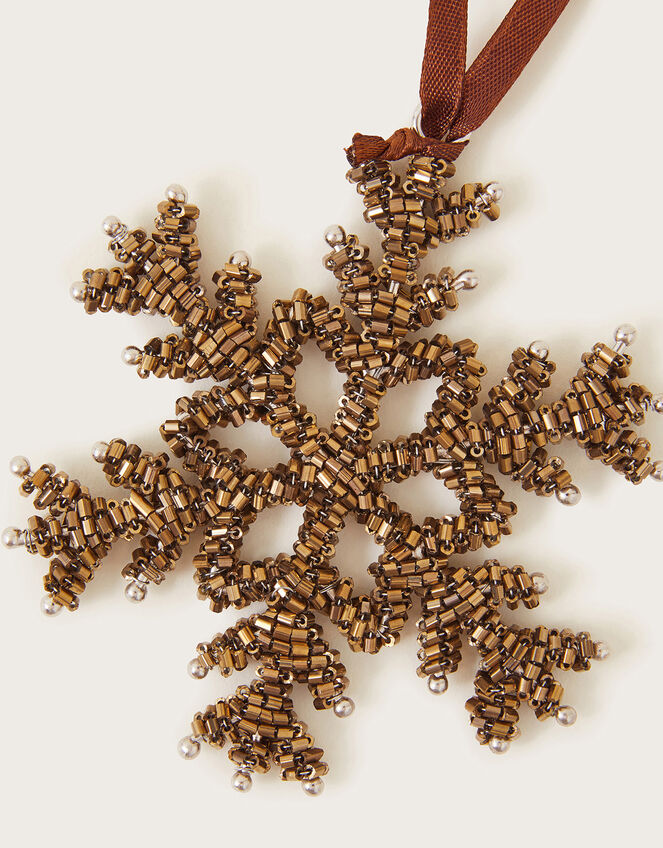 Snowflake Hanging Decoration, Gold (GOLD), large