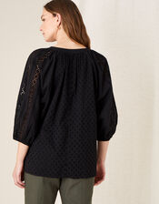 Broderie Top, Black (BLACK), large