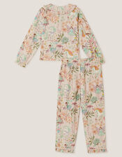 Fairy Print Long Pyjamas Set, Pink (PINK), large