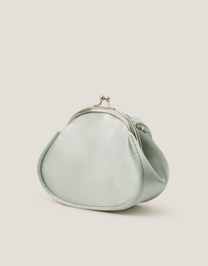 Rose Satin Clip Frame Bag, , large