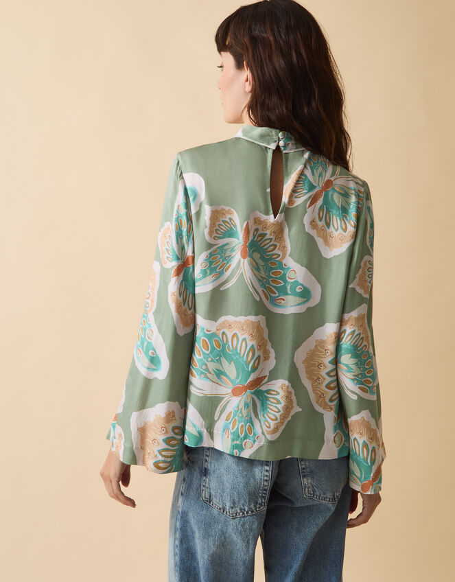 Clemence Aurelie Butterfly Top, Green (SAGE), large