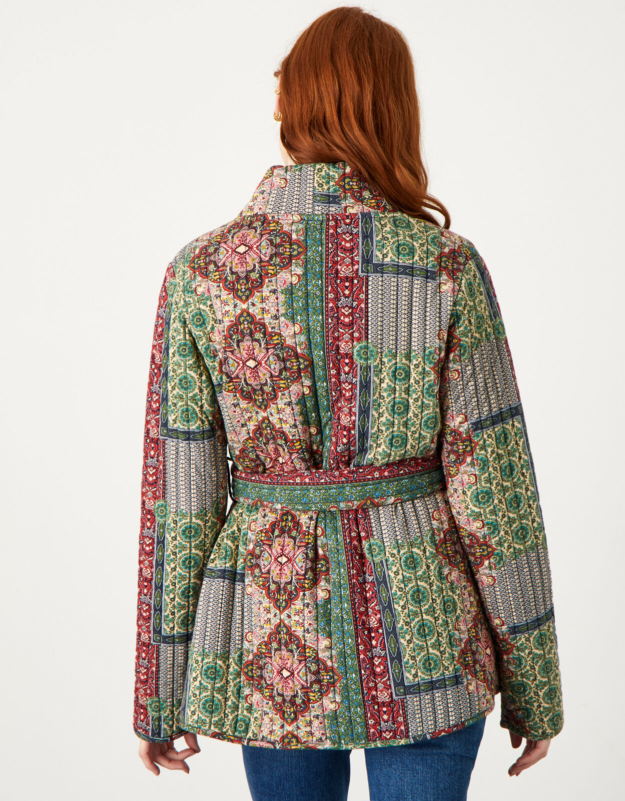 Anna Quilt Print Jersey Jacket Multi
