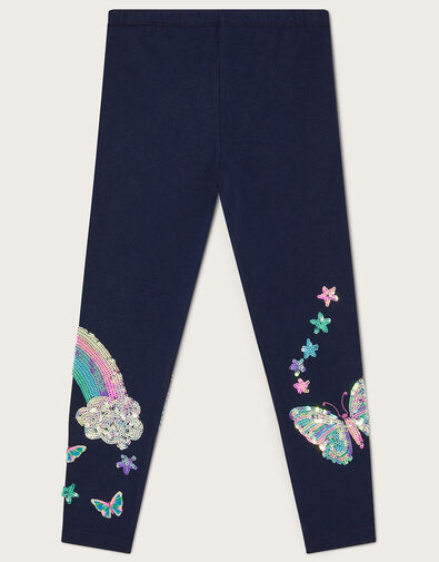 Rainbow Leggings Blue, Blue (NAVY), large