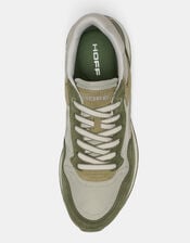 Hoff City Suede Trainers, Green (KHAKI), large