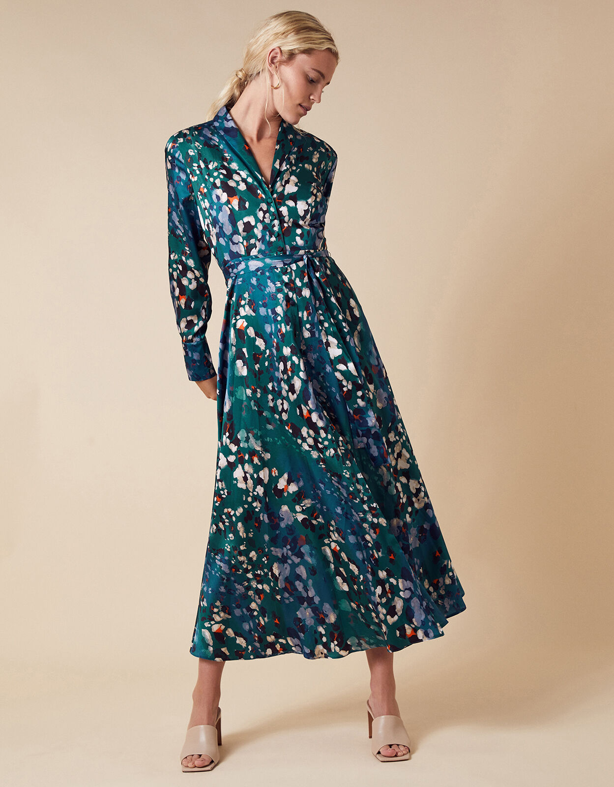monsoon satin dress