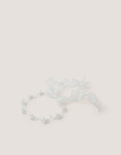Floral Organza Garland Headband, , large
