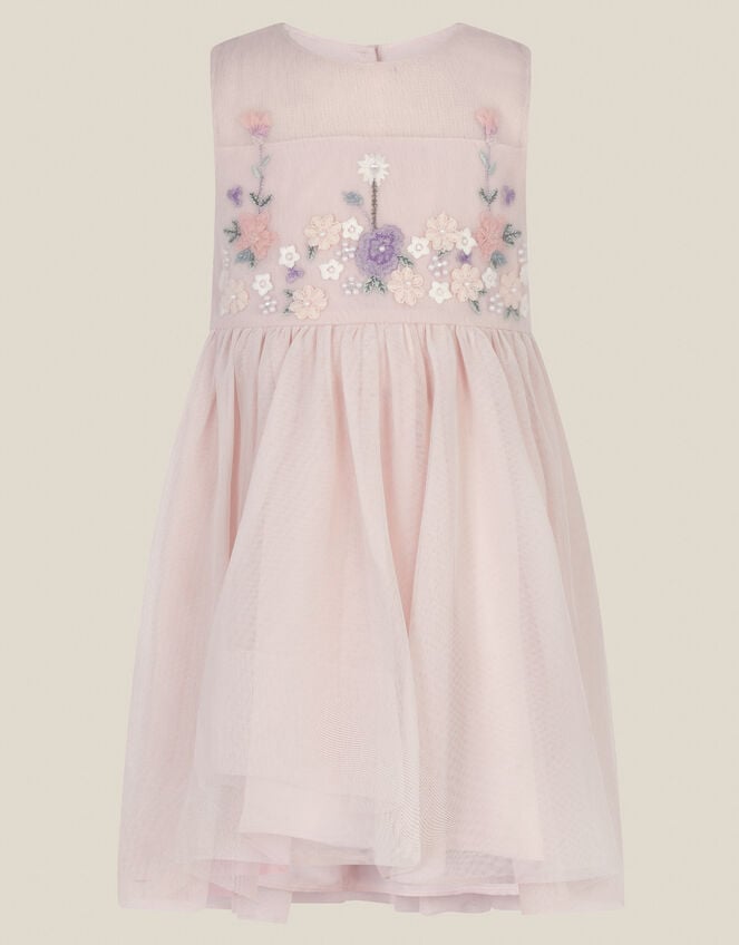 Baby Matilda Sleeveless Meadow Party Dress, Pink (PINK), large