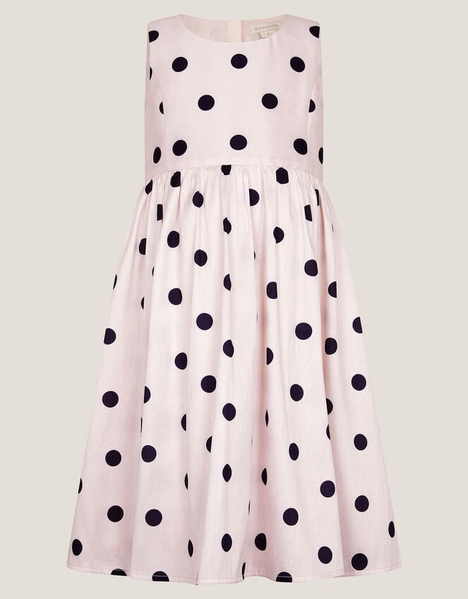 MINI ME Sicily Polka Dot Dress, Ivory (IVORY), large