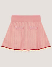 Embellished Cable Knit Skirt, Pink (PINK), large