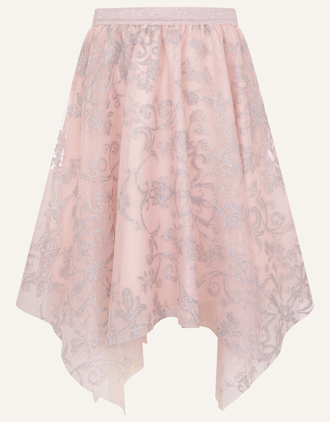 Princessa Hanky Hem Skirt , Pink (DUSKY PINK), large