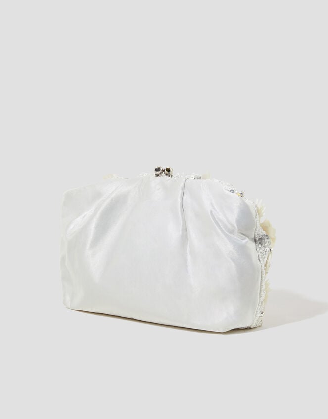 Mia Floral Embellished Clutch Bag, , large