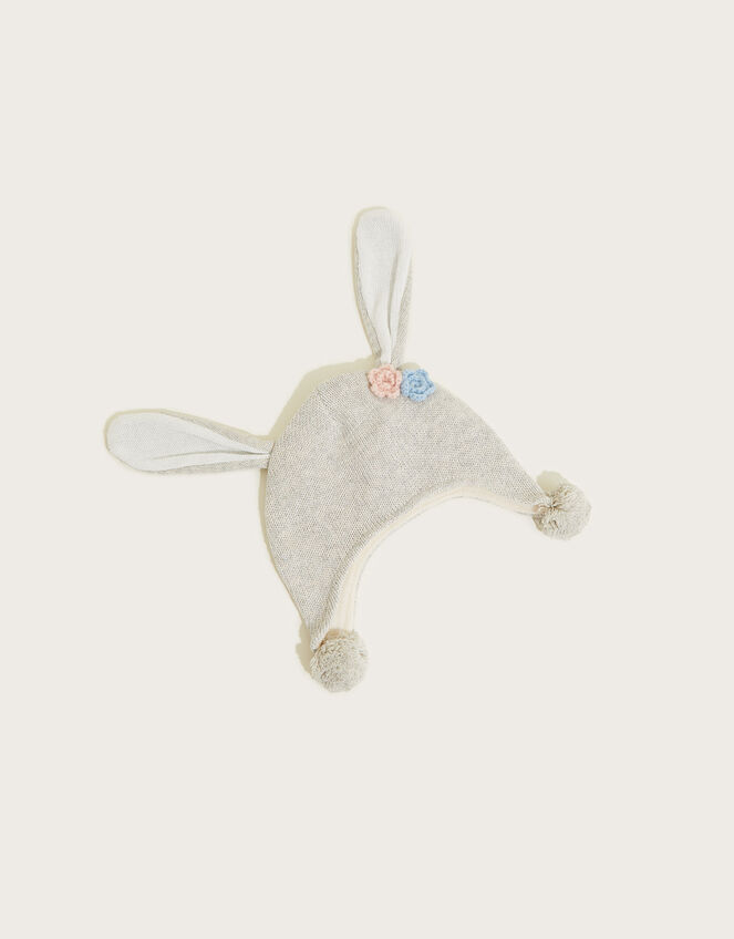 Baby Flora Bunny Nepal Hat, Grey (GREY), large