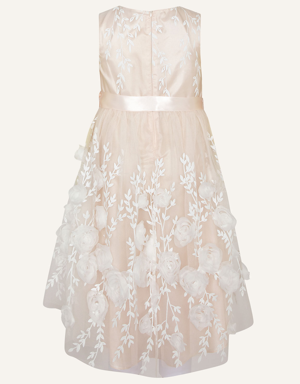 Bella 3D Rose Print Dress Pink