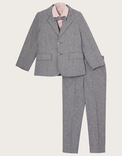 Bow Tie Five-Piece Suit Grey, Grey (GREY), large