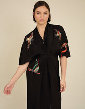 Tallulah and Hope Longer-Length Tie Dress , Black (BLACK), large