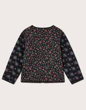 Boutique Quilted Floral Print Jacket, Multi (MULTI), large