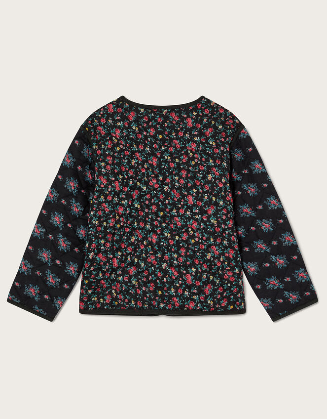 Boutique Quilted Floral Print Jacket, Multi (MULTI), large