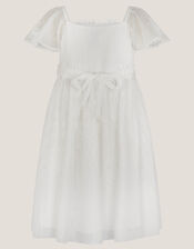 Floella Floral Lace Maxi Dress, Ivory (IVORY), large