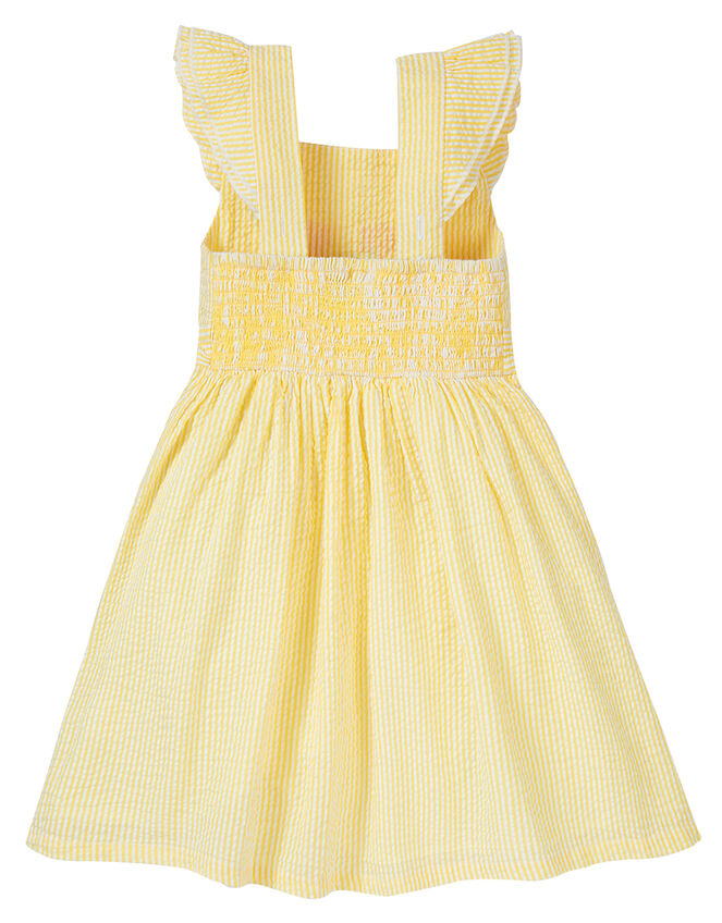 Frugi Embroidered Dress, Yellow (YELLOW), large