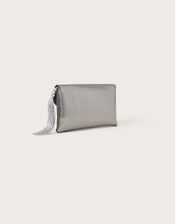 Metallic Ripple Clutch Bag, , large
