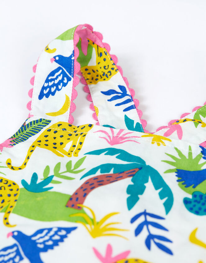 Frugi Jungle Print Dress, Multi (MULTI), large