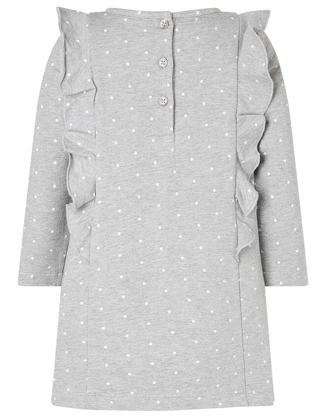 Baby Swan Sweat Dress and Tights Set, Grey (GREY), large