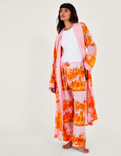 One Hundred Stars Ancient Columns Print Trousers, Orange (ORANGE), large