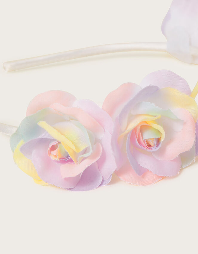 Rainbow Flower Headband , , large
