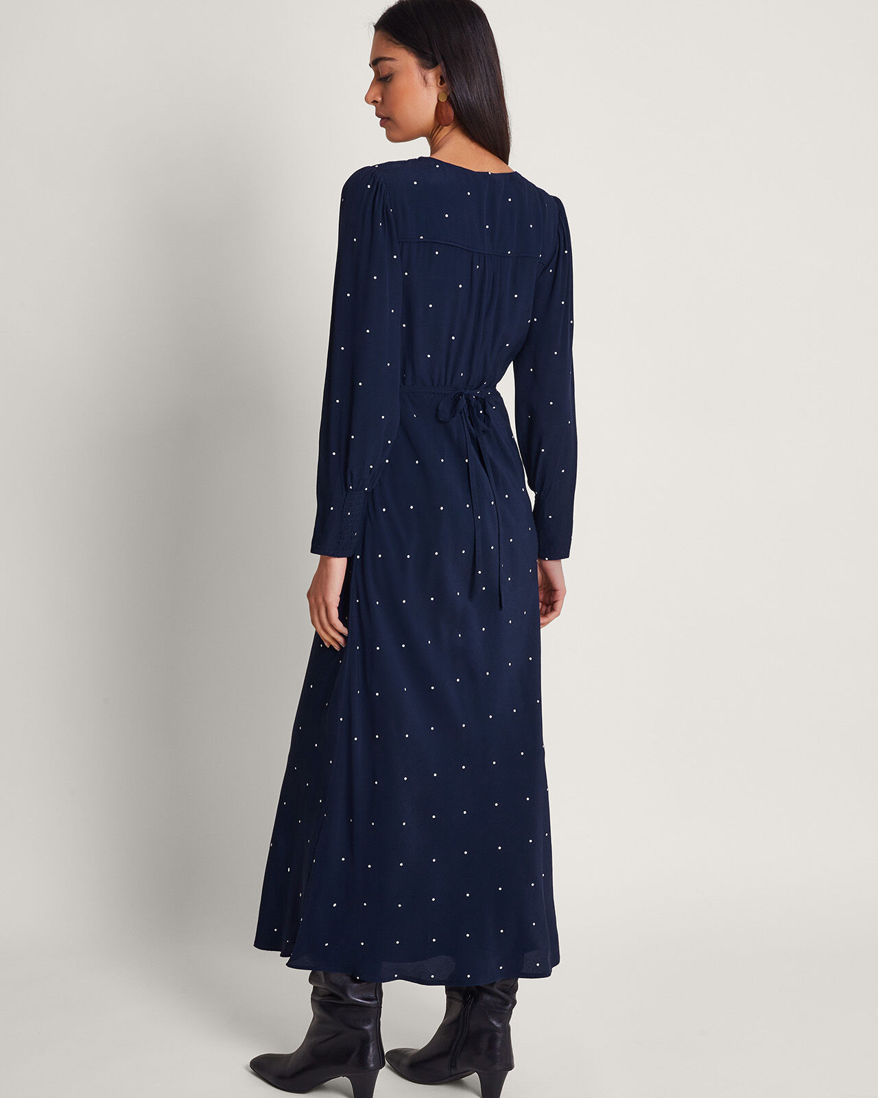 Monsoon blue spot dress 2025