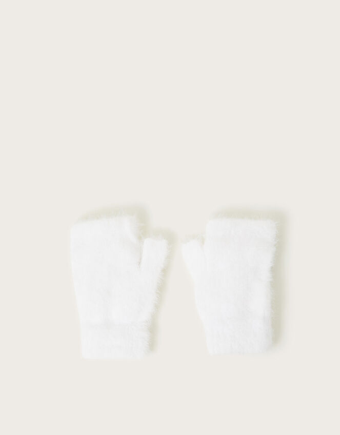 Fuzzy Heart Capped Gloves, Multi (MULTI), large