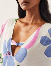 Fiona Maxi Print Kaftan, Ivory (IVORY), large