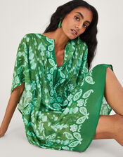 Tie Dye Heritage Print Kaftan, , large