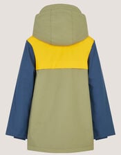 Water-Resistant Colourblock Rain Jacket, Multi (MULTI), large