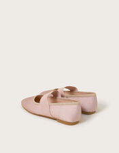 Diamante Elastic Ballet Flats, Pink (PINK), large