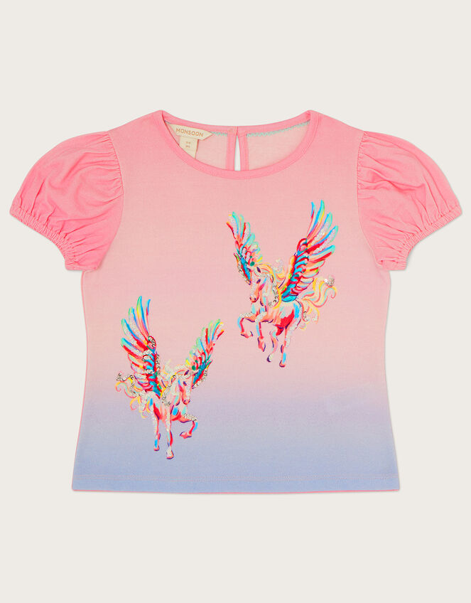 T-Shirt Ombre Pink Unicorn