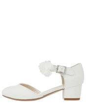 Corsage Strap Two-Part Heels, Ivory (IVORY), large