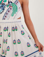 Angelina Embroidered Maxi Dress, Ivory (IVORY), large