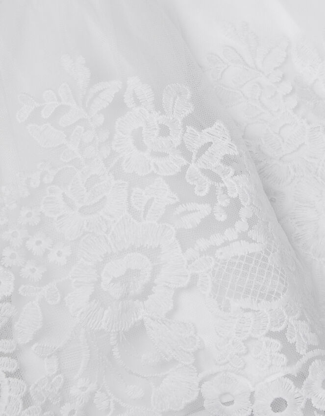 Baby Athena Floral Embroidered Dress, White (WHITE), large