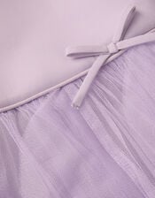 Scarla Ruffle Pleated Party Dress, Purple (LILAC), large